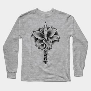 Dagger and Lily (black version) Long Sleeve T-Shirt